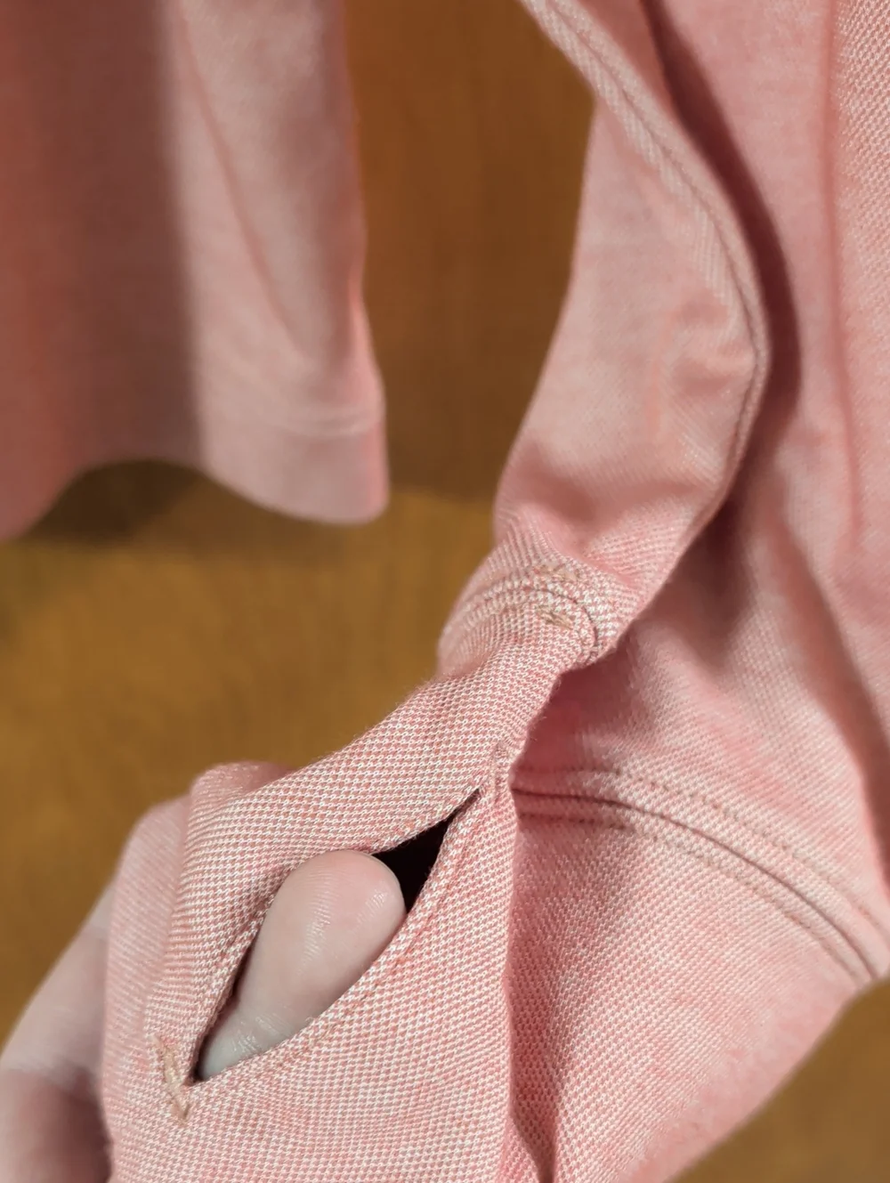 J. Crew Pink Long Sleeve Hooded Tee